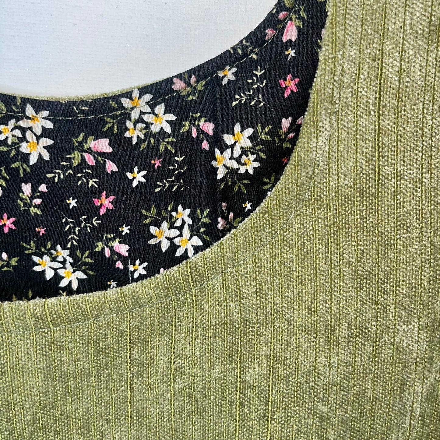 Emotional Baggage Shopper – Green Corduroy