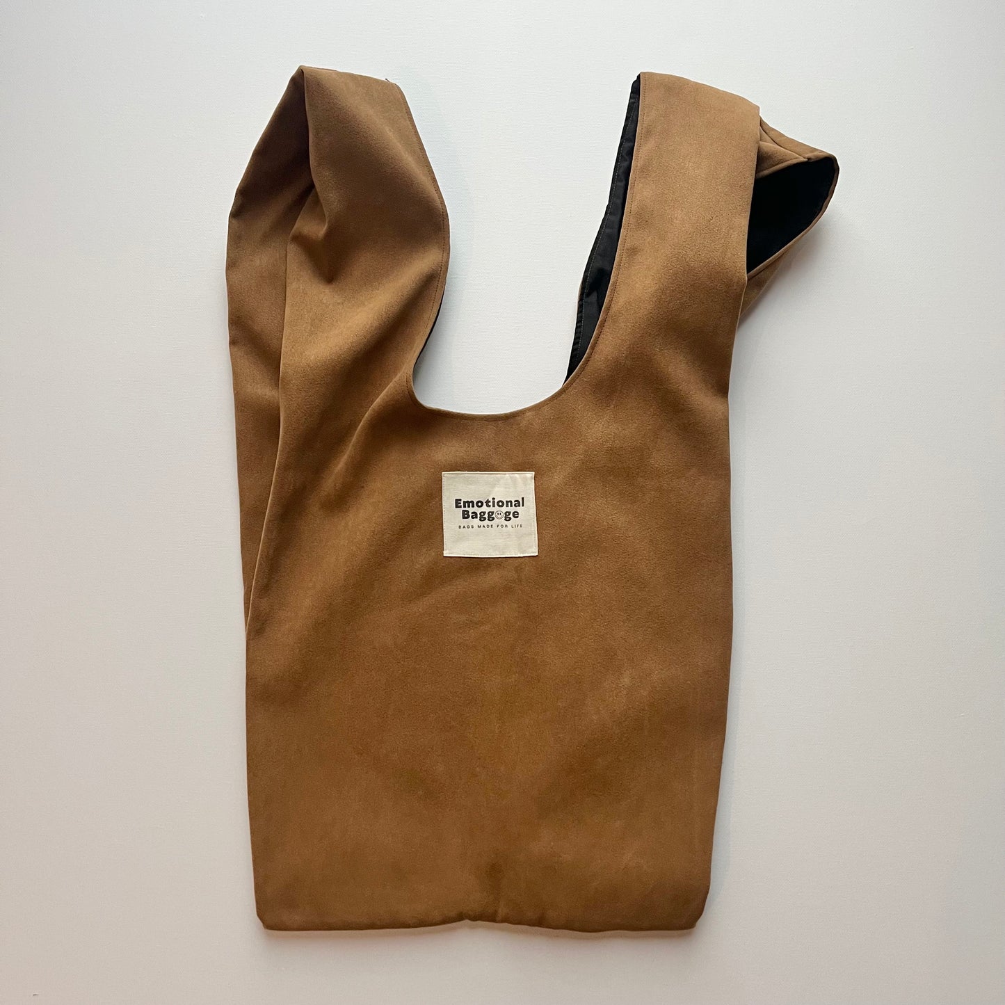 Emotional Baggage Shopper – Brown Suede