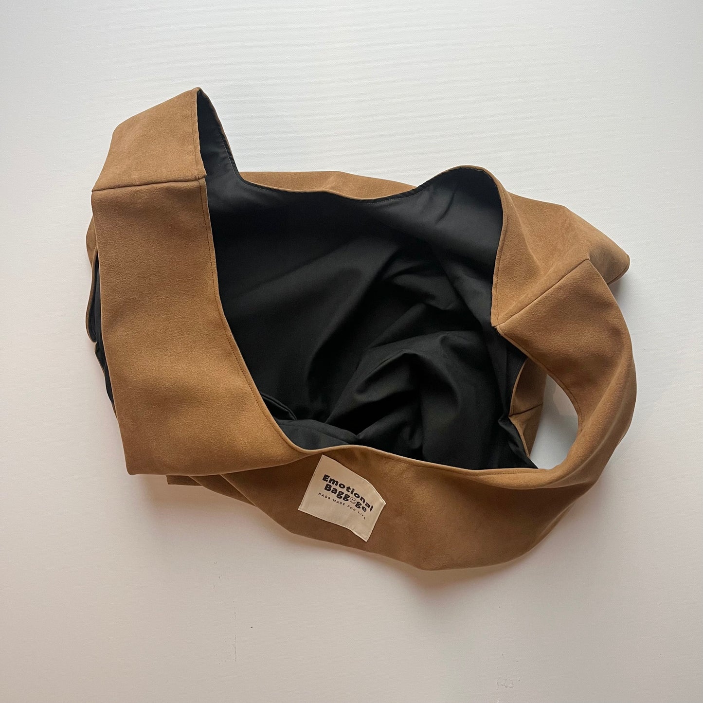 Emotional Baggage Shopper – Brown Suede