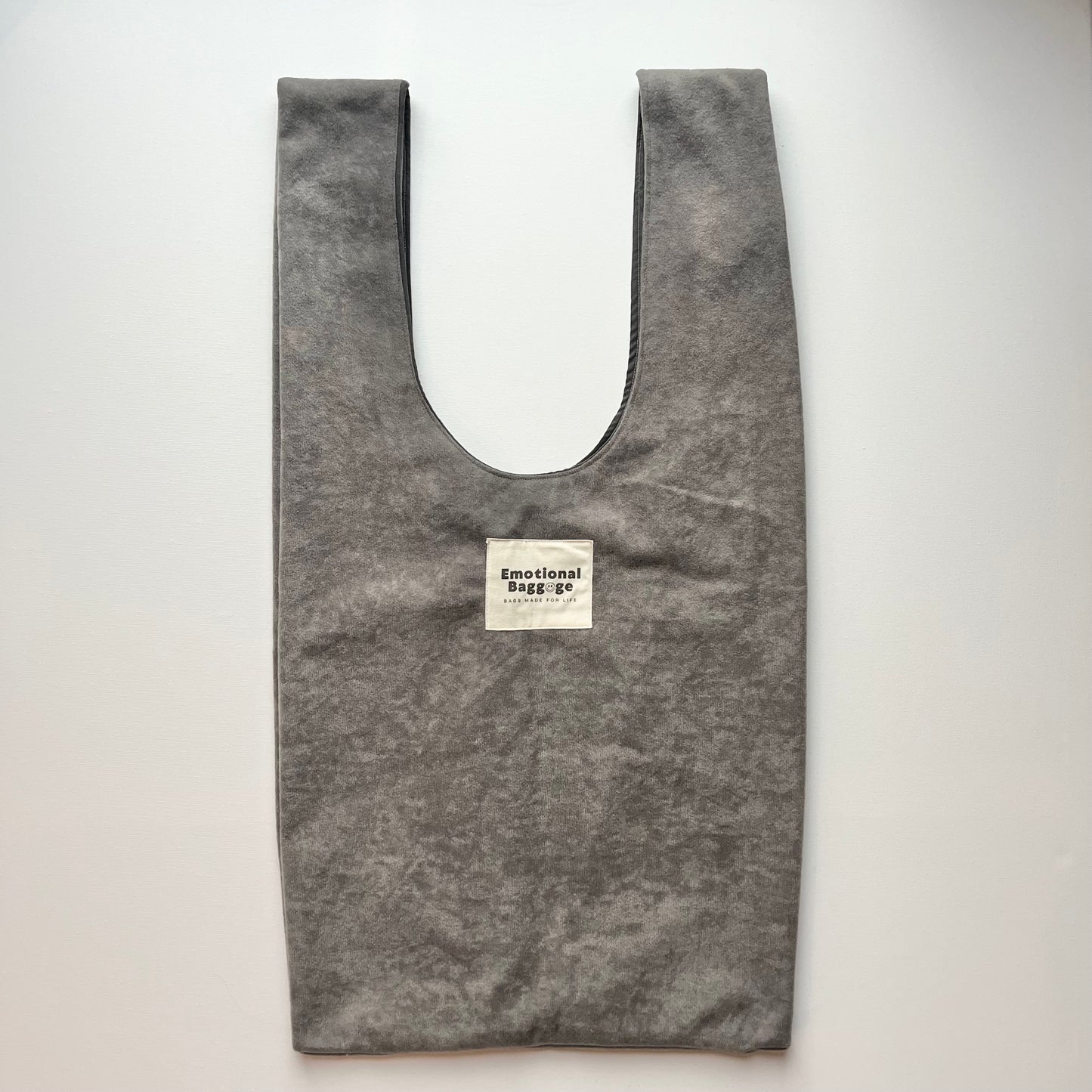 Emotional Baggage Shopper – Grey Velvet
