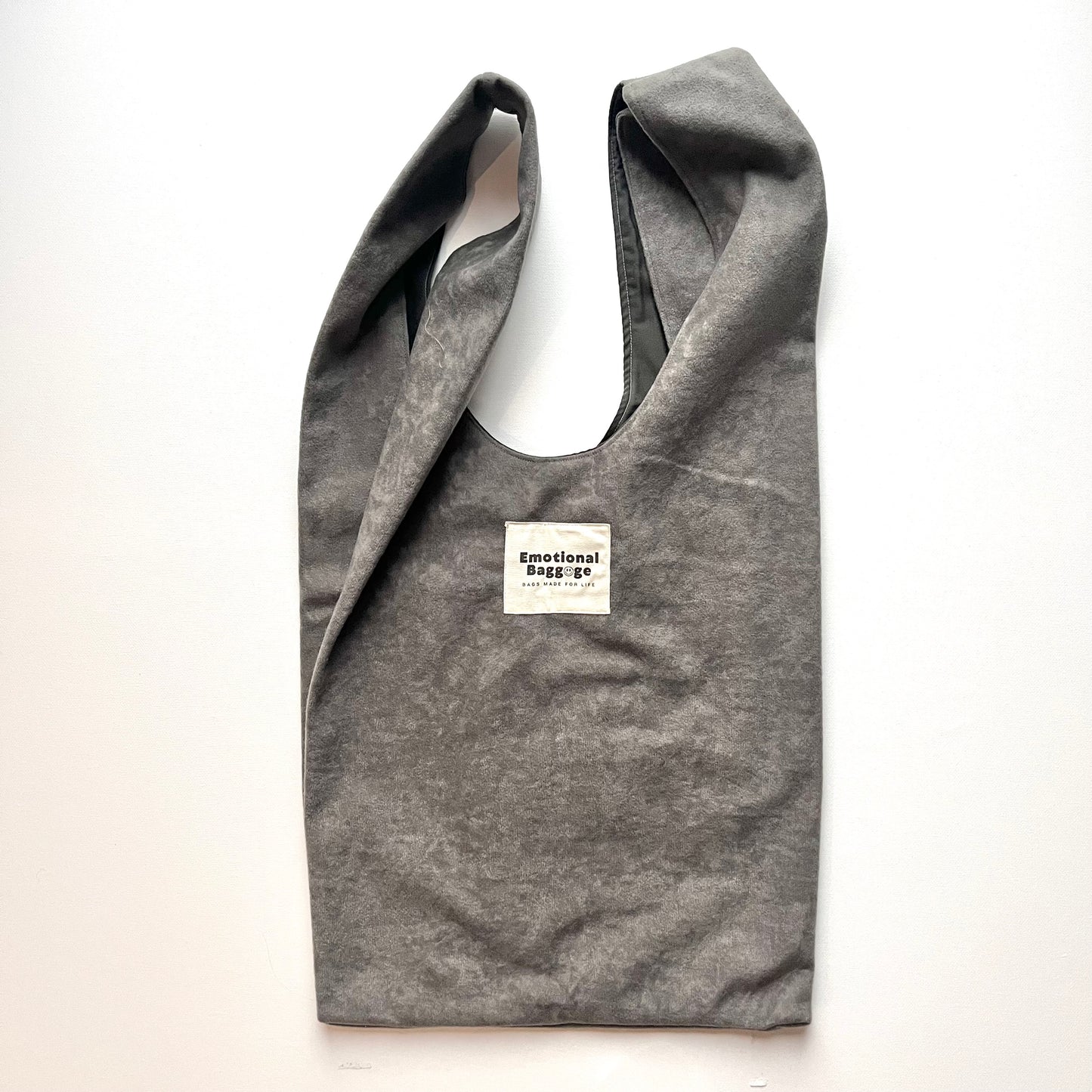 Emotional Baggage Shopper – Grey Velvet