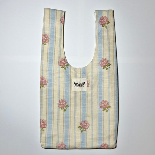 Emotional Baggage Shopper – Vintage Stripe Floral