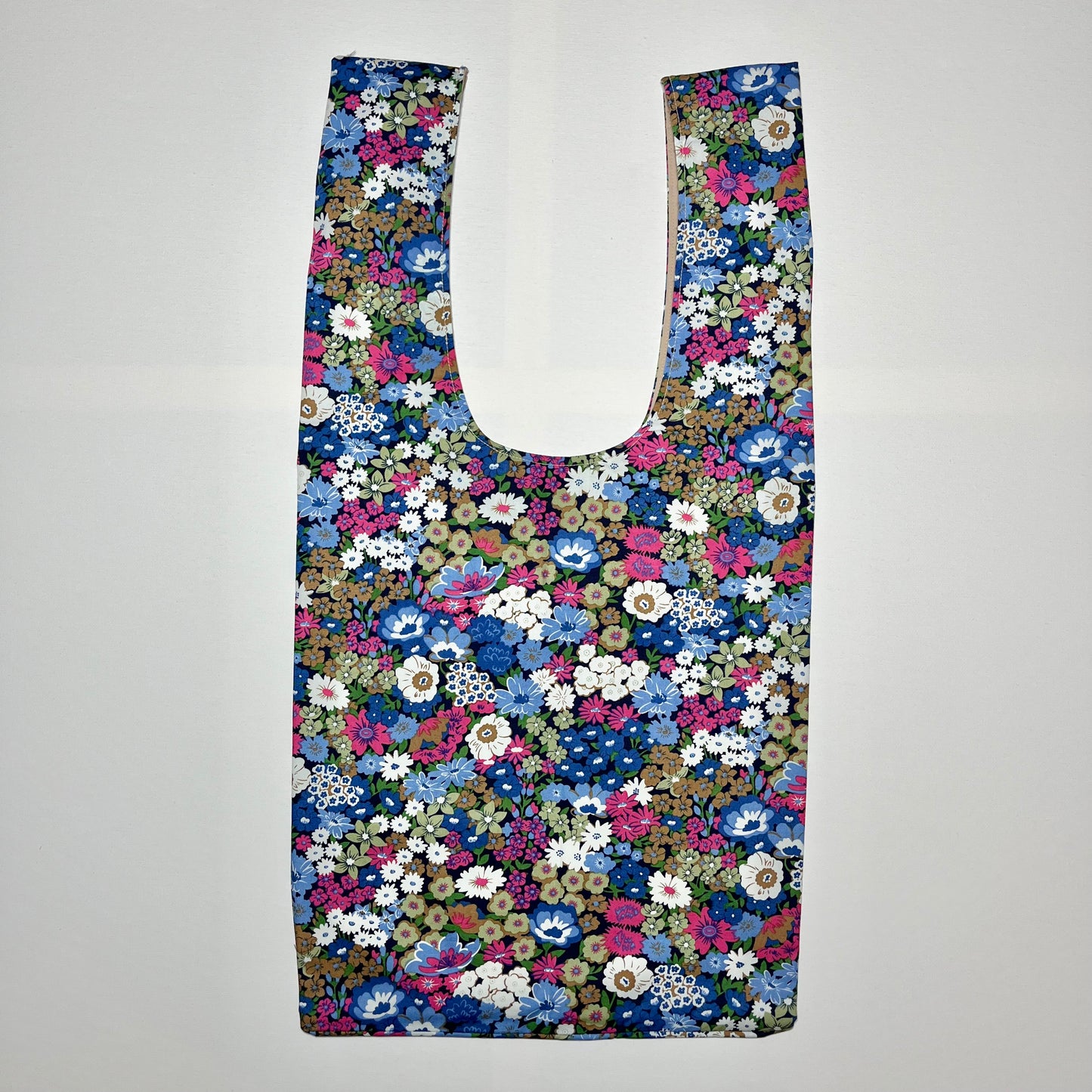 Emotional Baggage Shopper – Modern Blue Floral