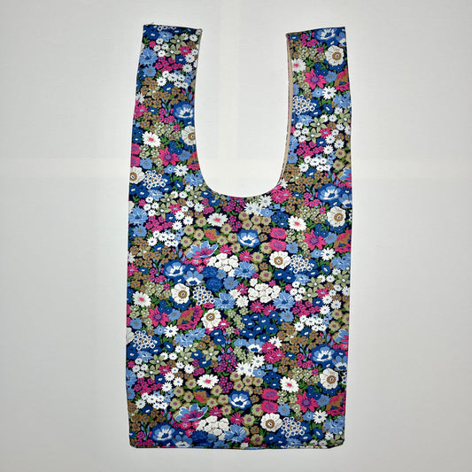 Emotional Baggage Shopper – Modern Blue Floral