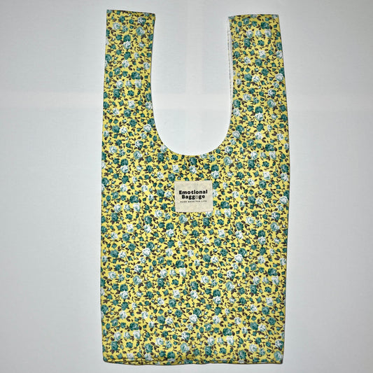 Emotional Baggage Shopper – Yellow & Blue Vintage-Inspired