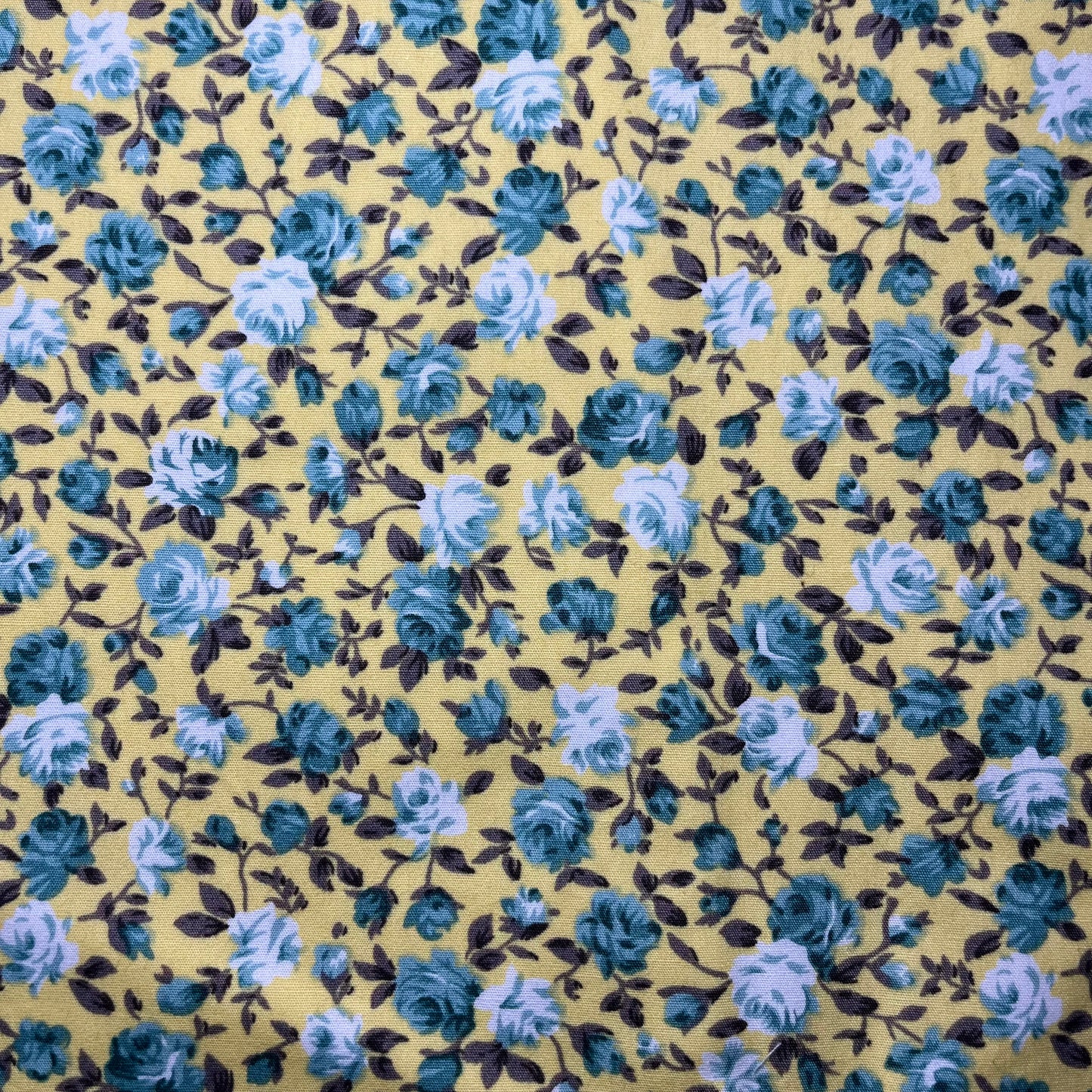 Emotional Baggage Shopper – Yellow & Blue Vintage-Inspired