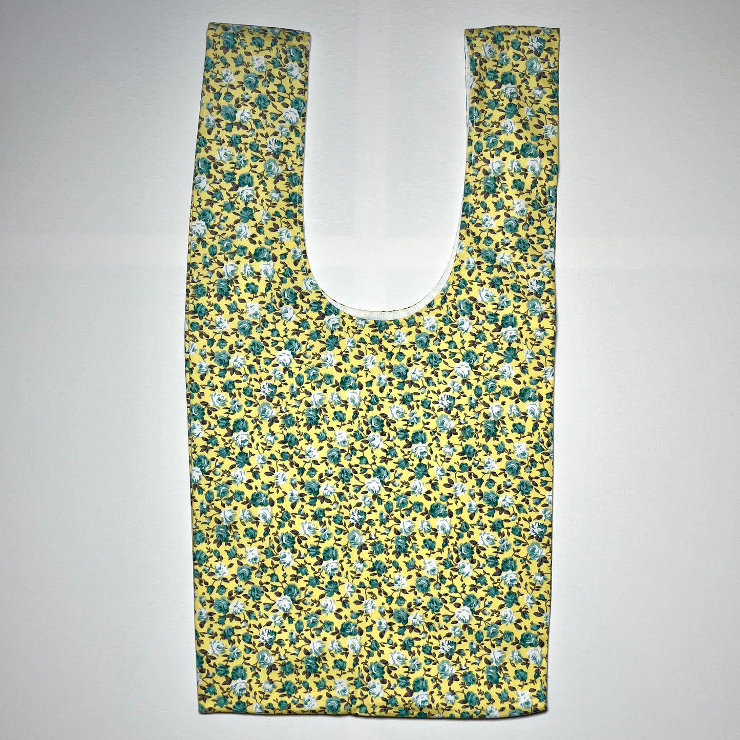 Emotional Baggage Shopper – Yellow & Blue Vintage-Inspired