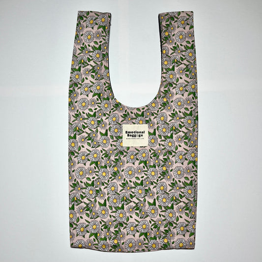 Emotional Baggage Shopper – Pink Daisy Print