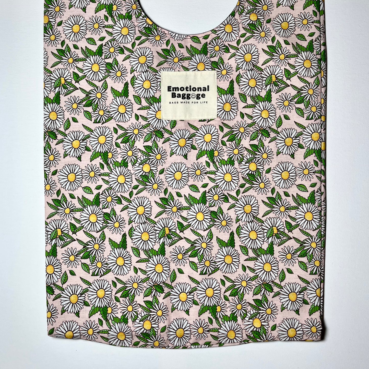 Emotional Baggage Shopper – Pink Daisy Print