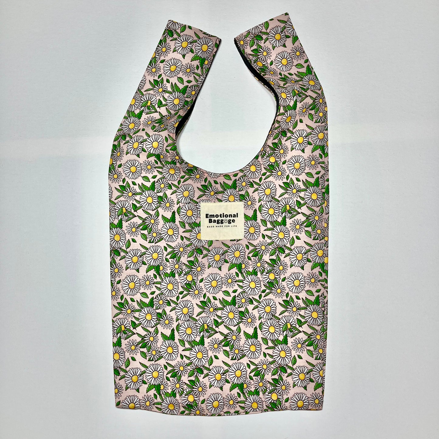 Emotional Baggage Shopper – Pink Daisy Print