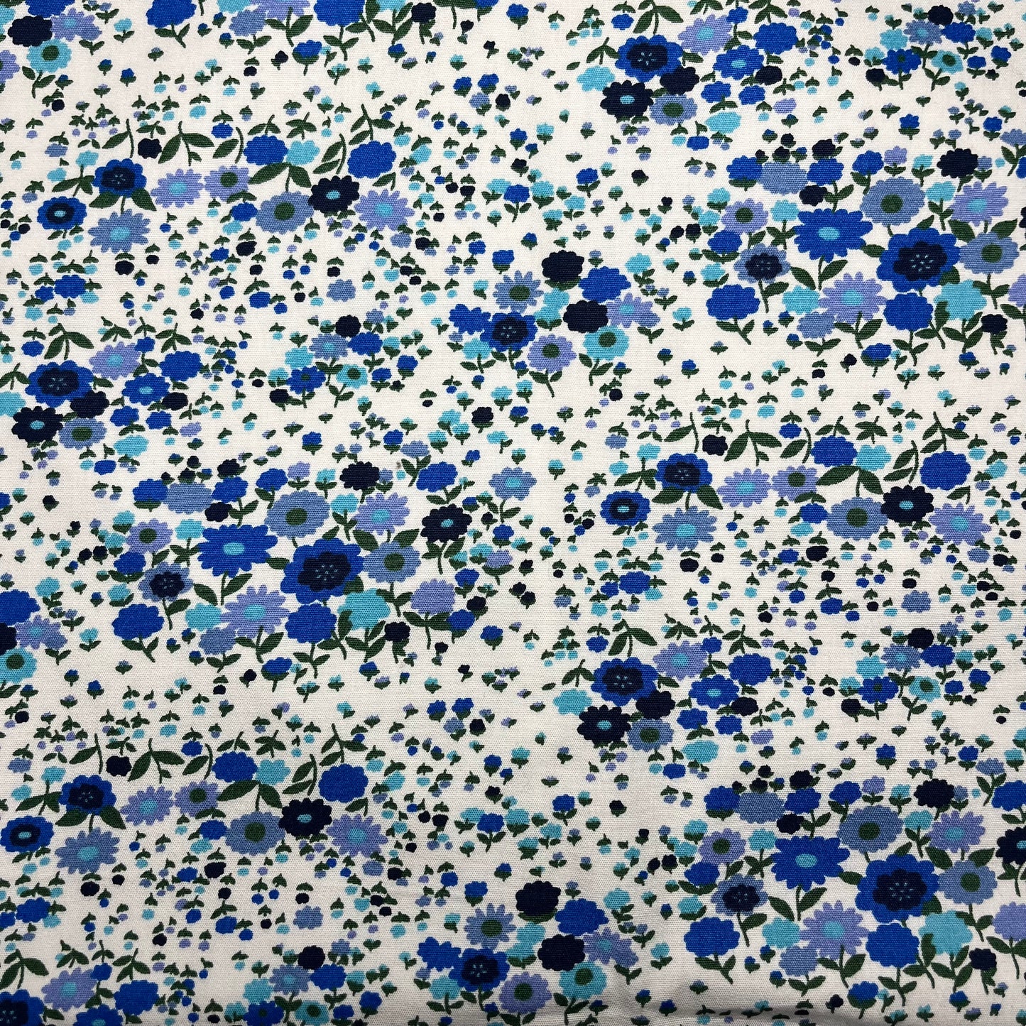 Emotional Baggage Shopper – Blue Ditsy Floral