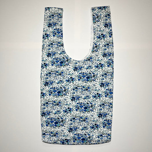 Emotional Baggage Shopper – Blue Ditsy Floral