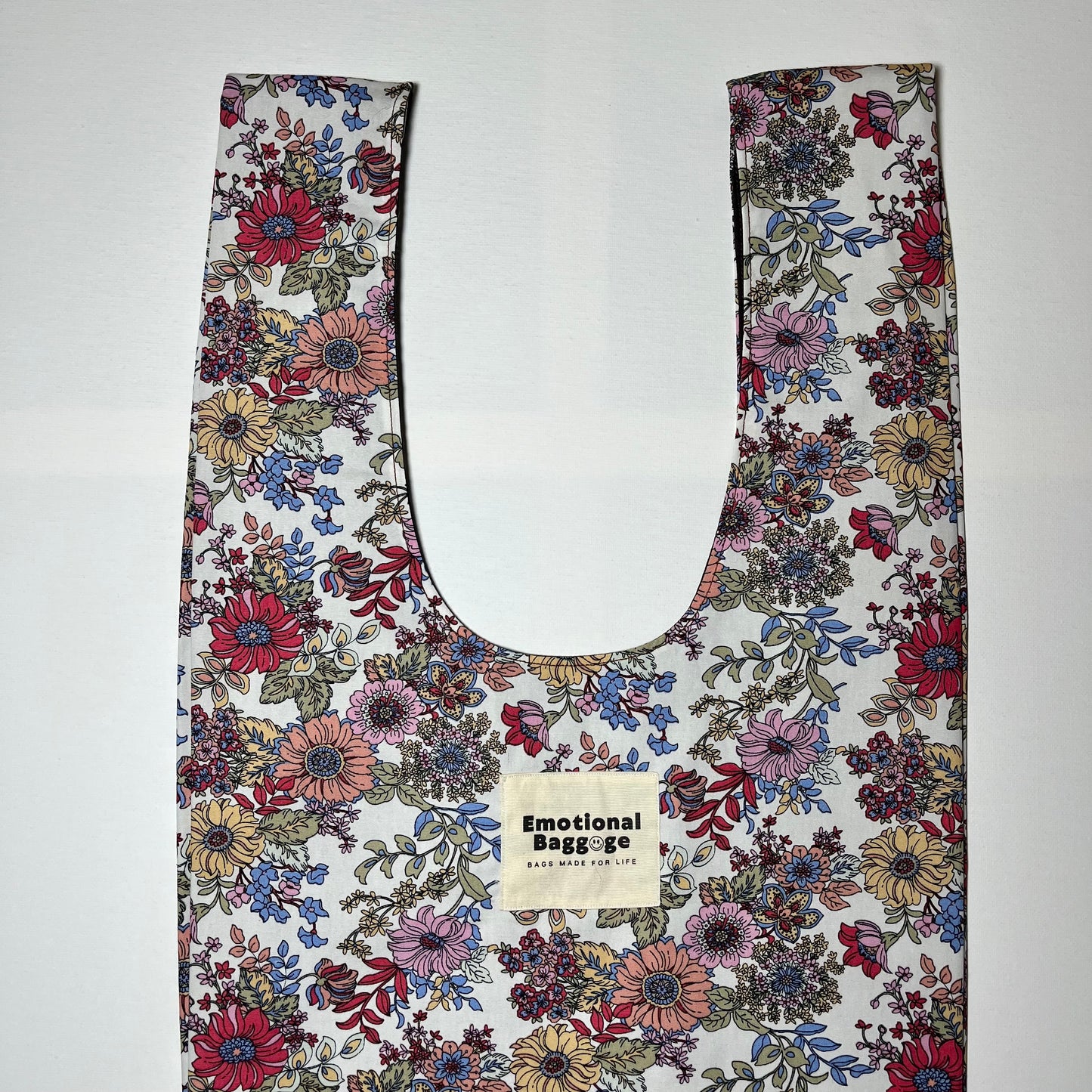 Emotional Baggage Shopper – Bold Illustrated Floral