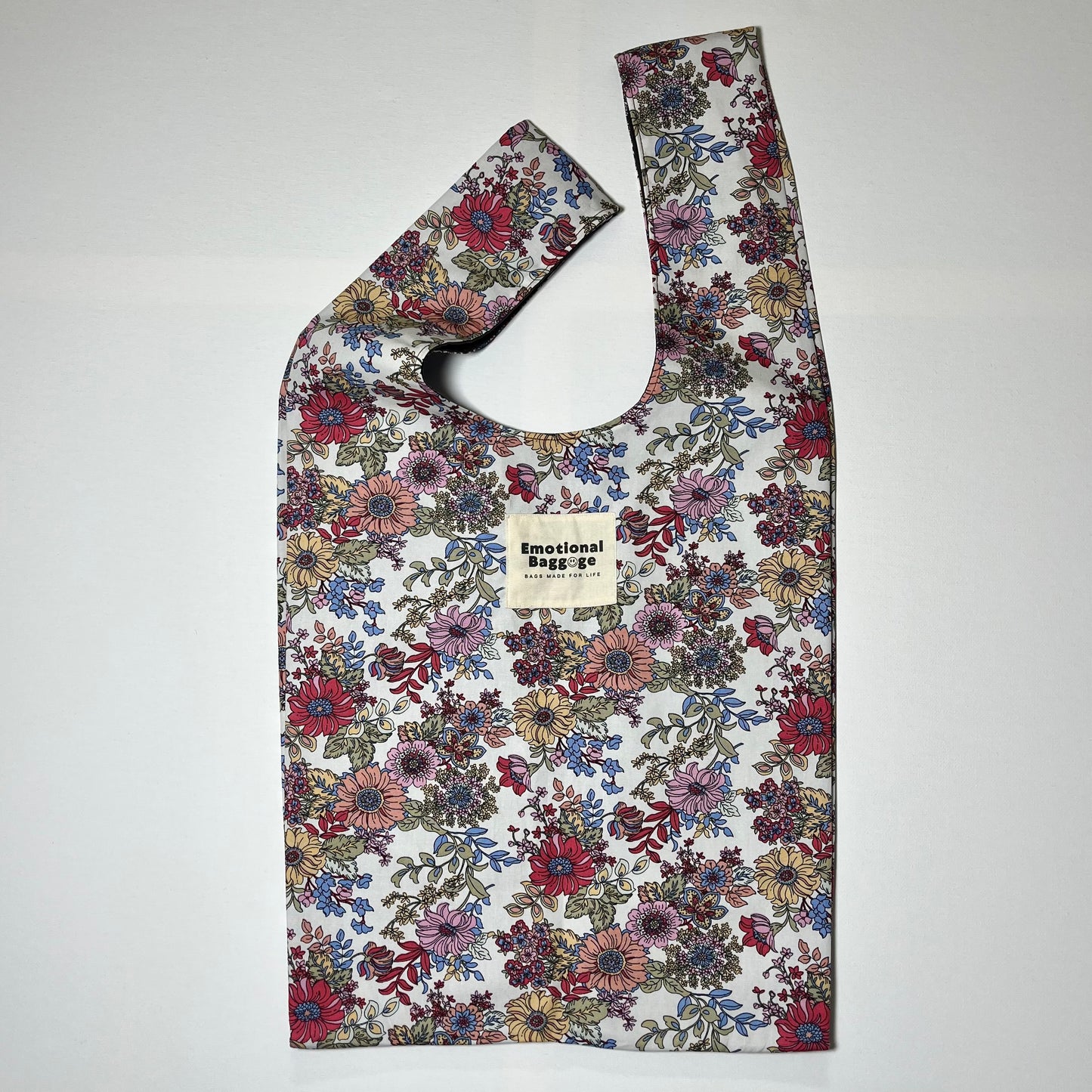 Emotional Baggage Shopper – Bold Illustrated Floral