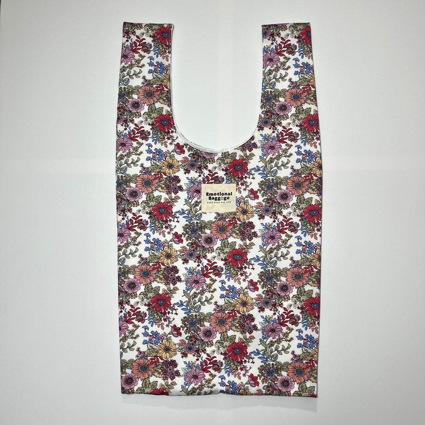 Emotional Baggage Shopper – Bold Illustrated Floral