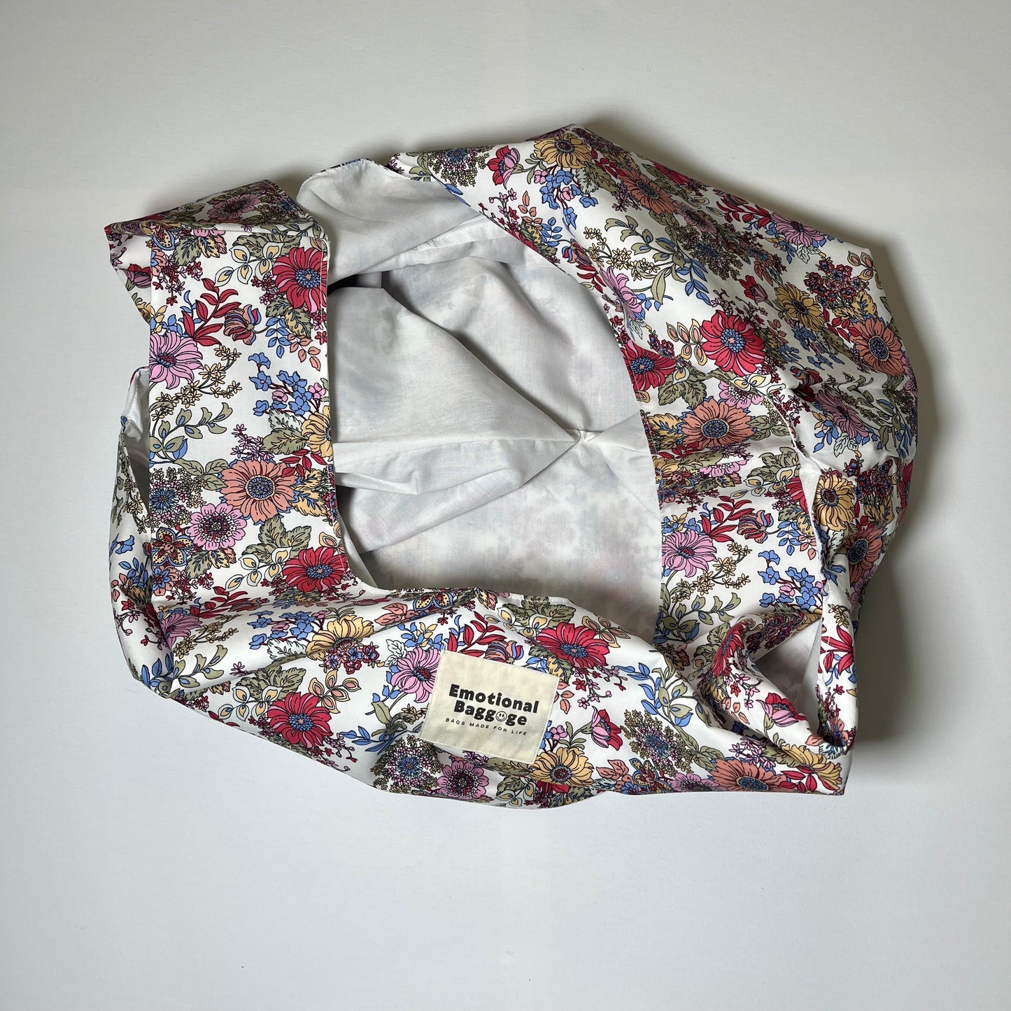 Emotional Baggage Shopper – Bold Illustrated Floral