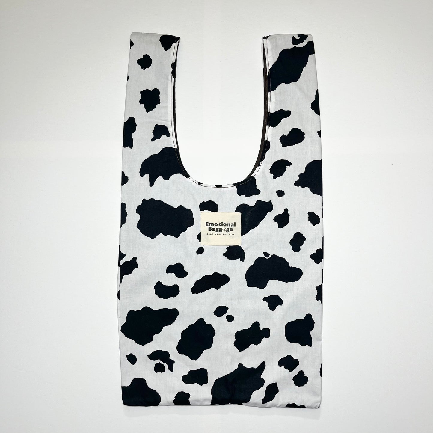 Emotional Baggage Shopper – Cow Print