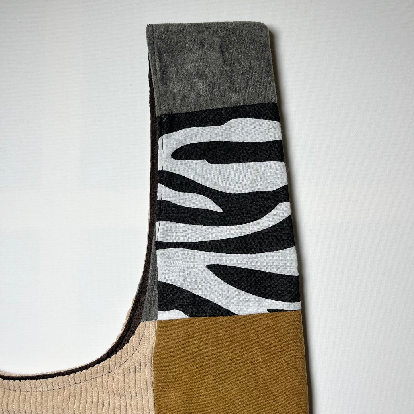 Emotional Baggage Shopper β Beige Patchwork