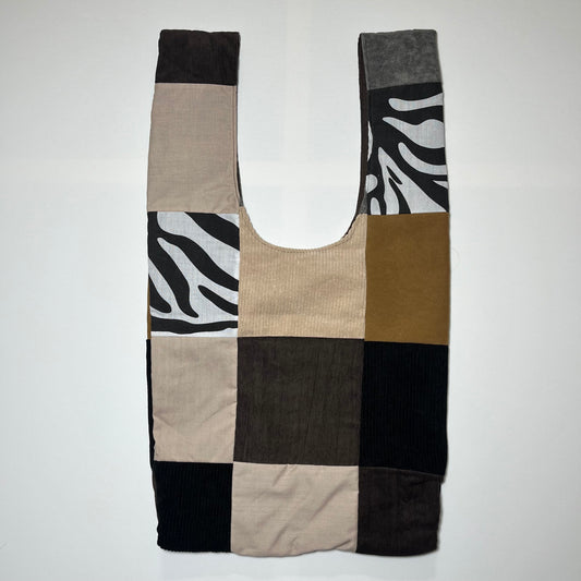 Emotional Baggage Shopper – Beige Patchwork