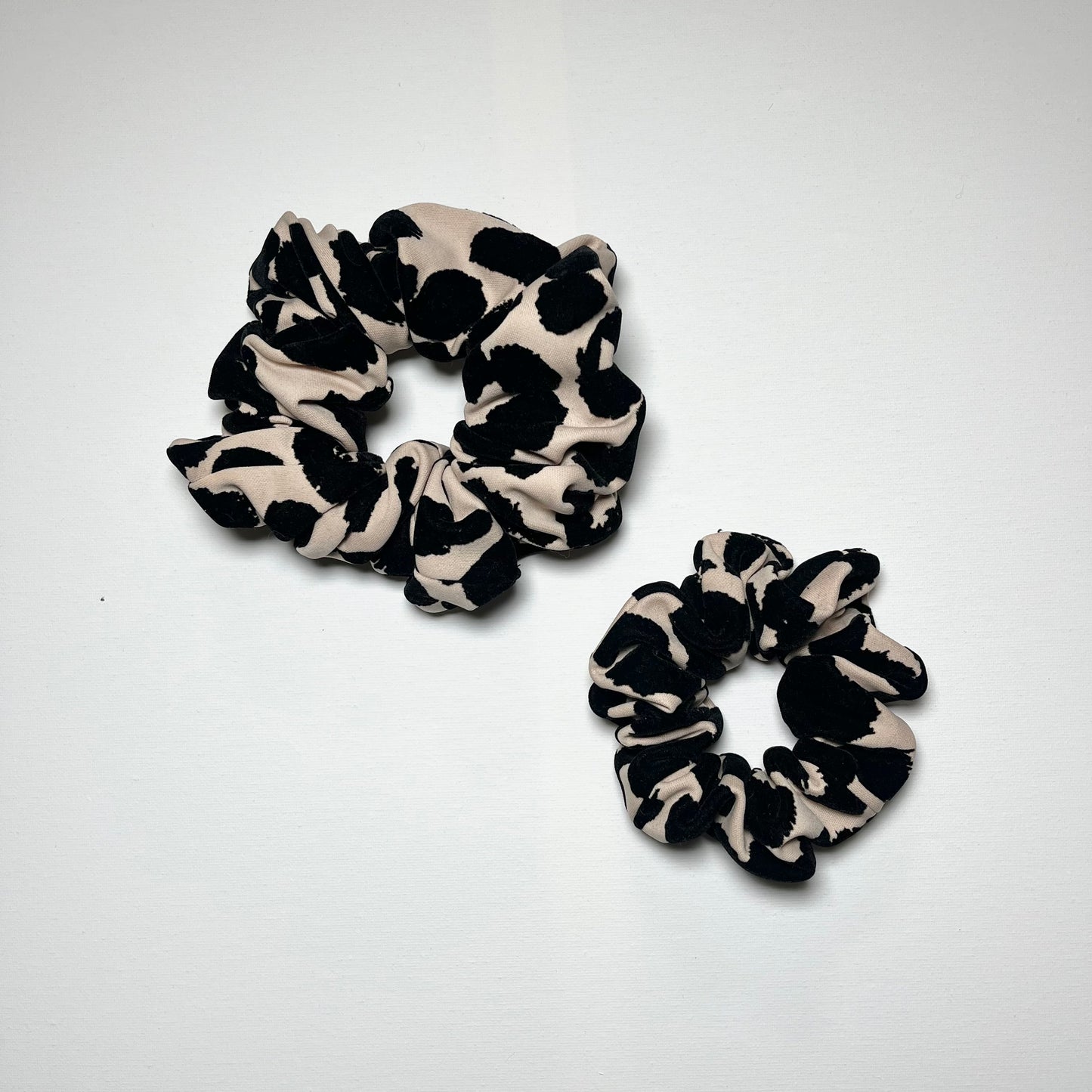 Emotional Baggage Scrunchie - Velvet Mono Print