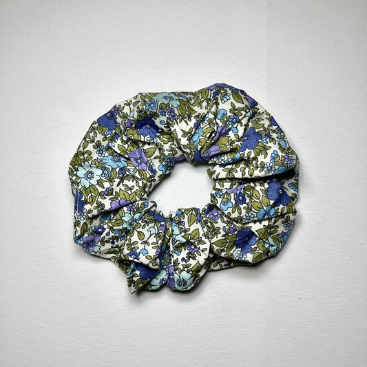 Emotional Baggage Scrunchie - Blue Florals