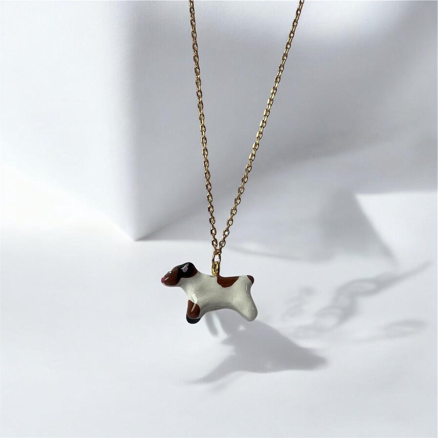 Clay Jack Russell Dog Necklace