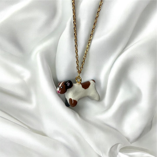 Clay Jack Russell Dog Necklace