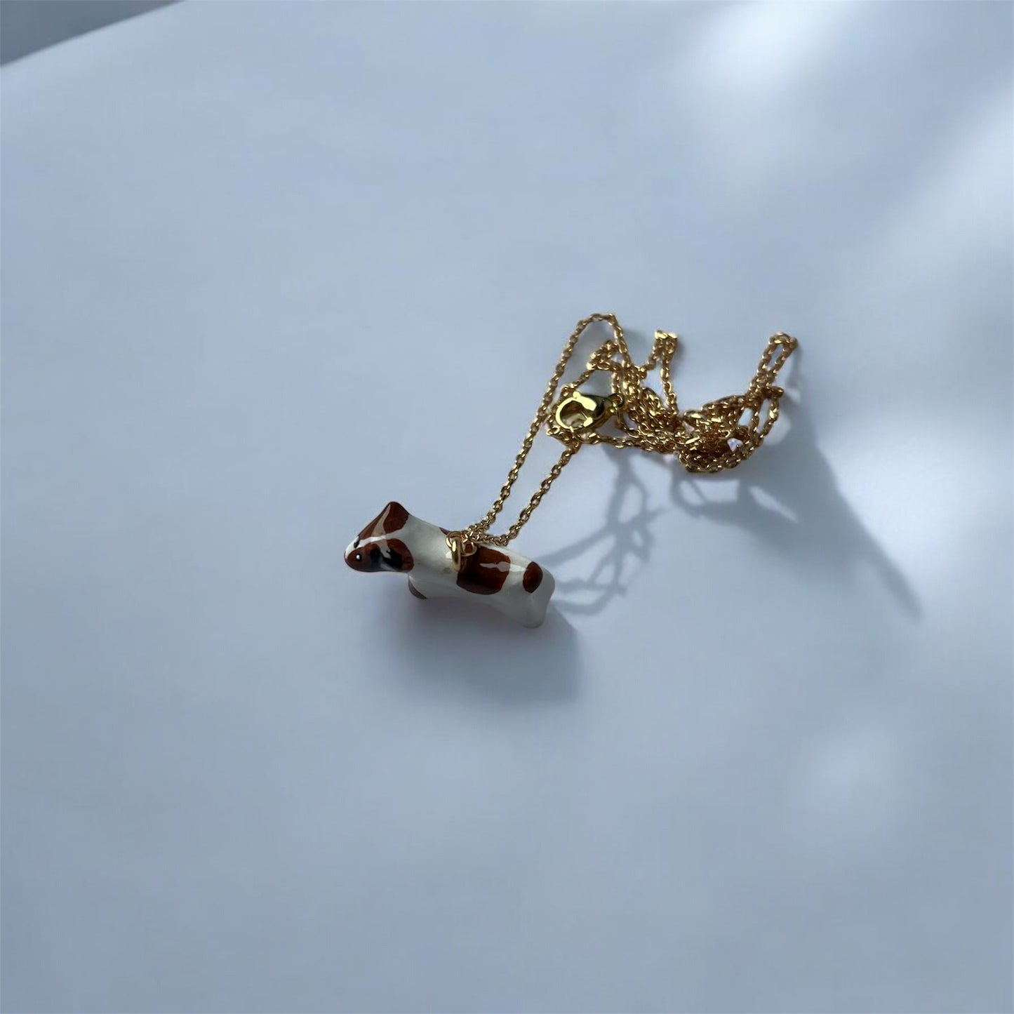 Clay Jack Russell Dog Necklace