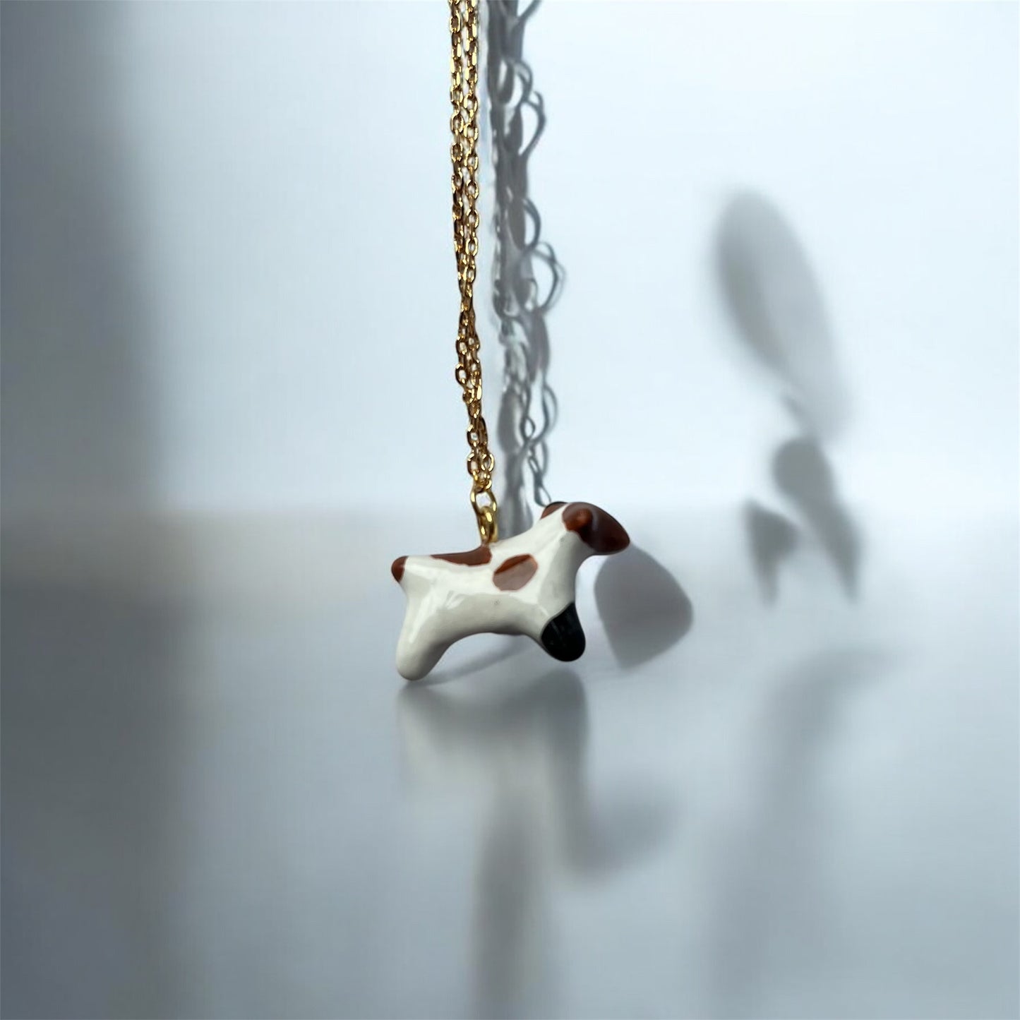 Clay Jack Russell Dog Necklace