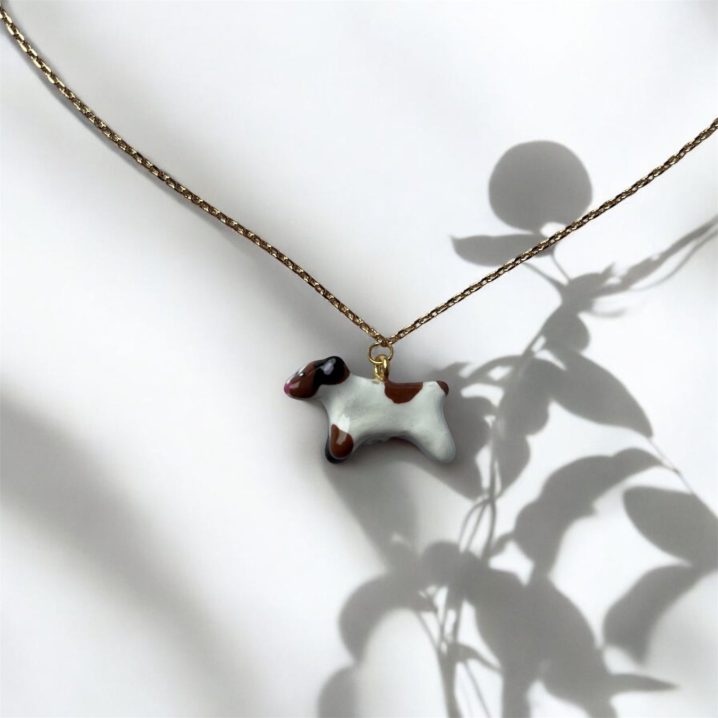 Clay Jack Russell Dog Necklace