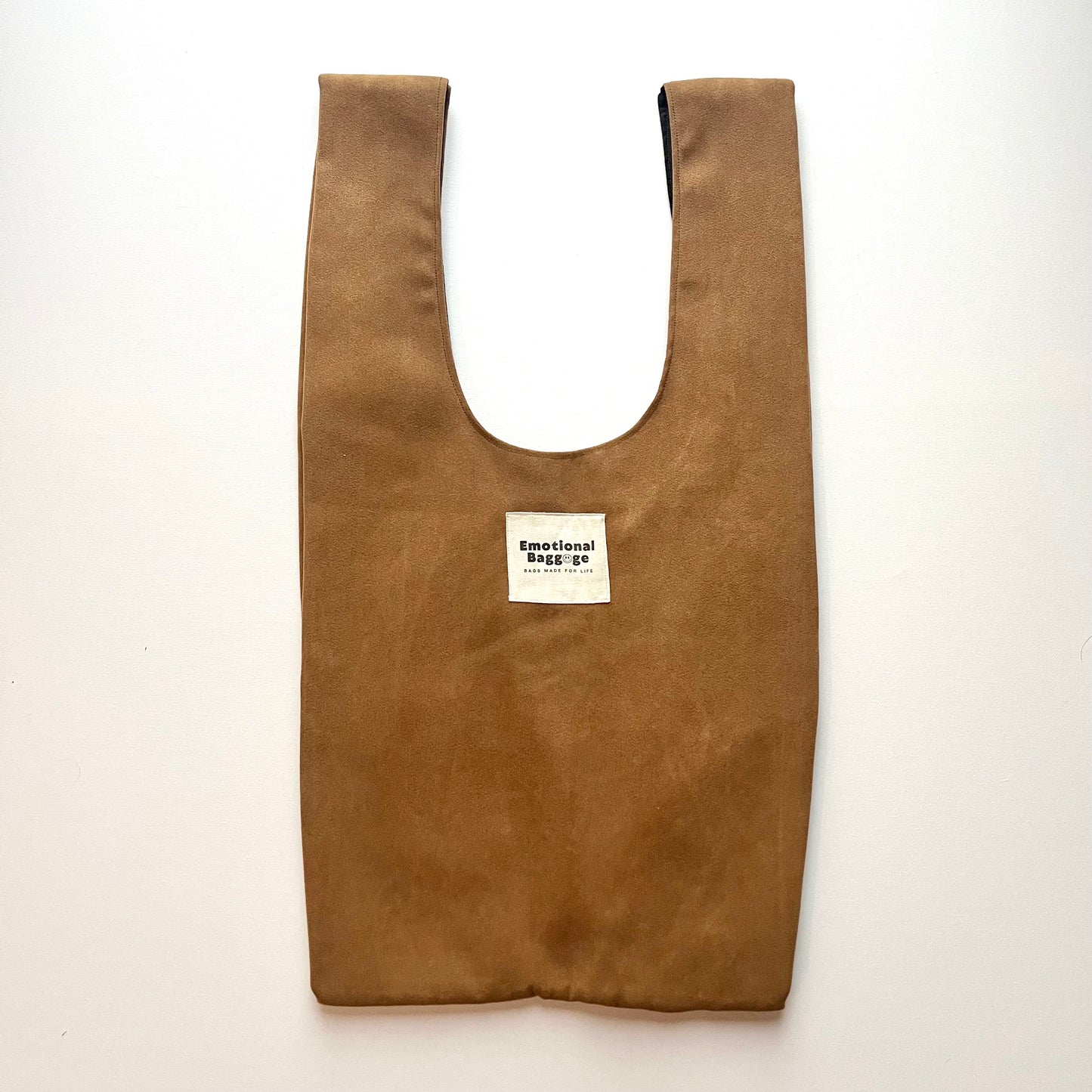 Emotional Baggage Shopper – Brown Suede