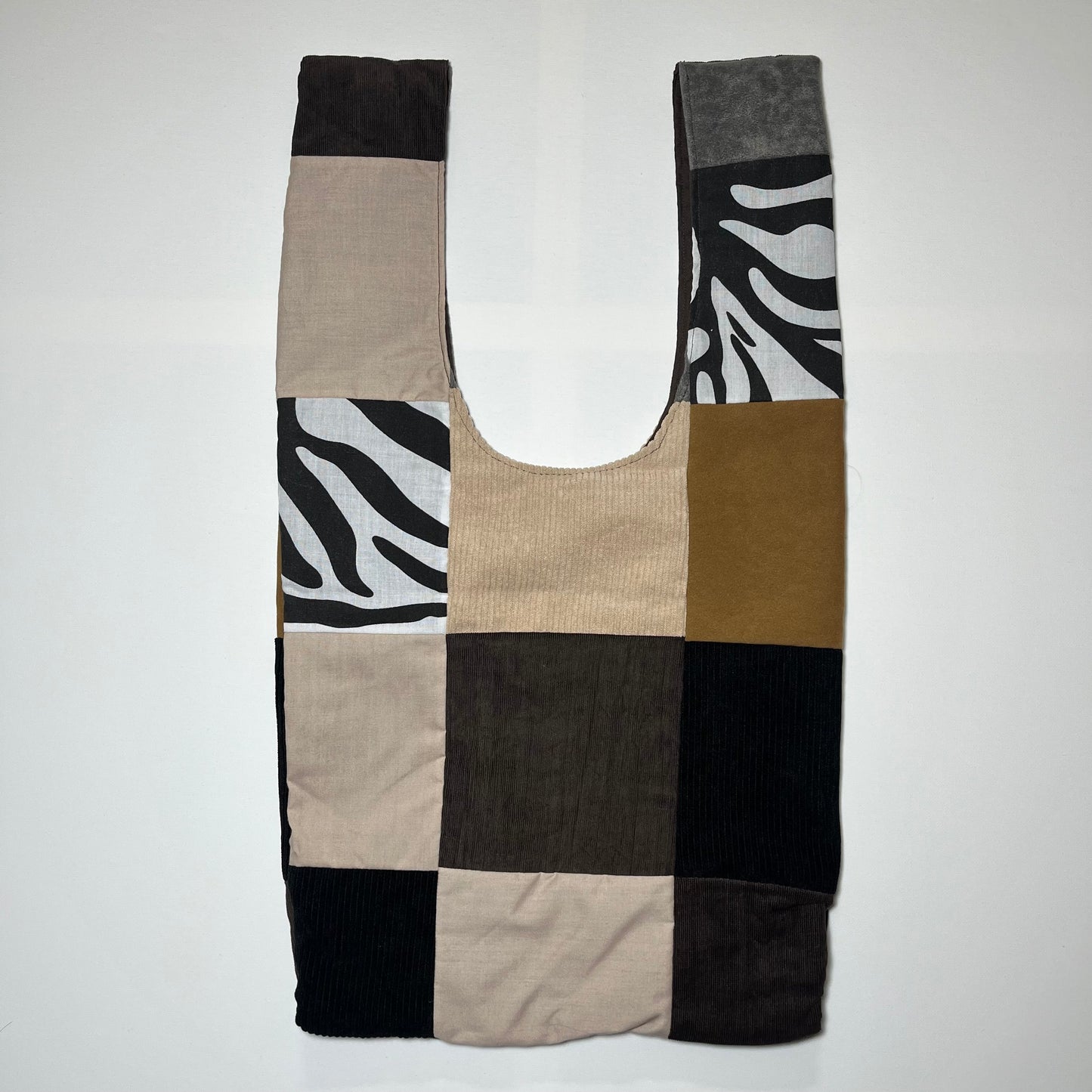 Emotional Baggage Shopper – Beige Patchwork