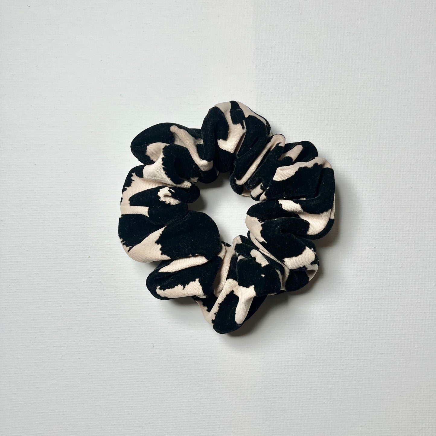 Emotional Baggage Scrunchie - Velvet Mono Print