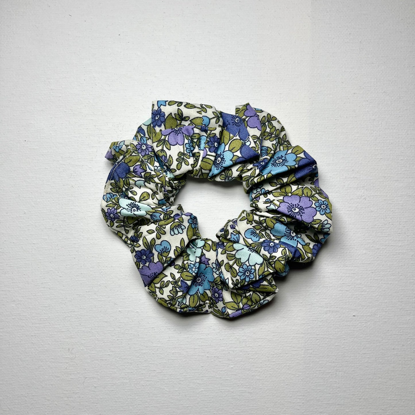 Emotional Baggage Scrunchie - Blue Florals