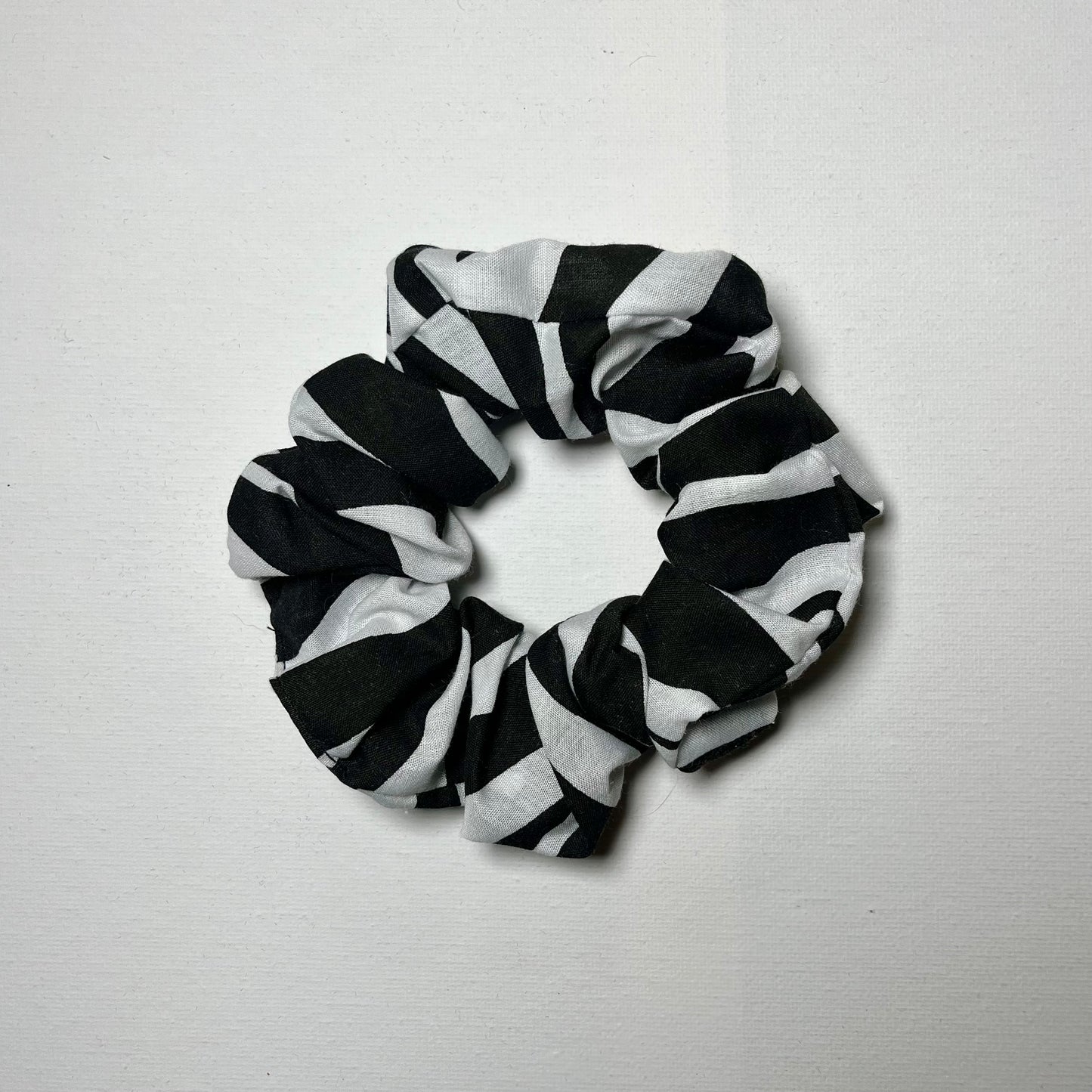 Emotional Baggage Scrunchie - Black & White Zebra