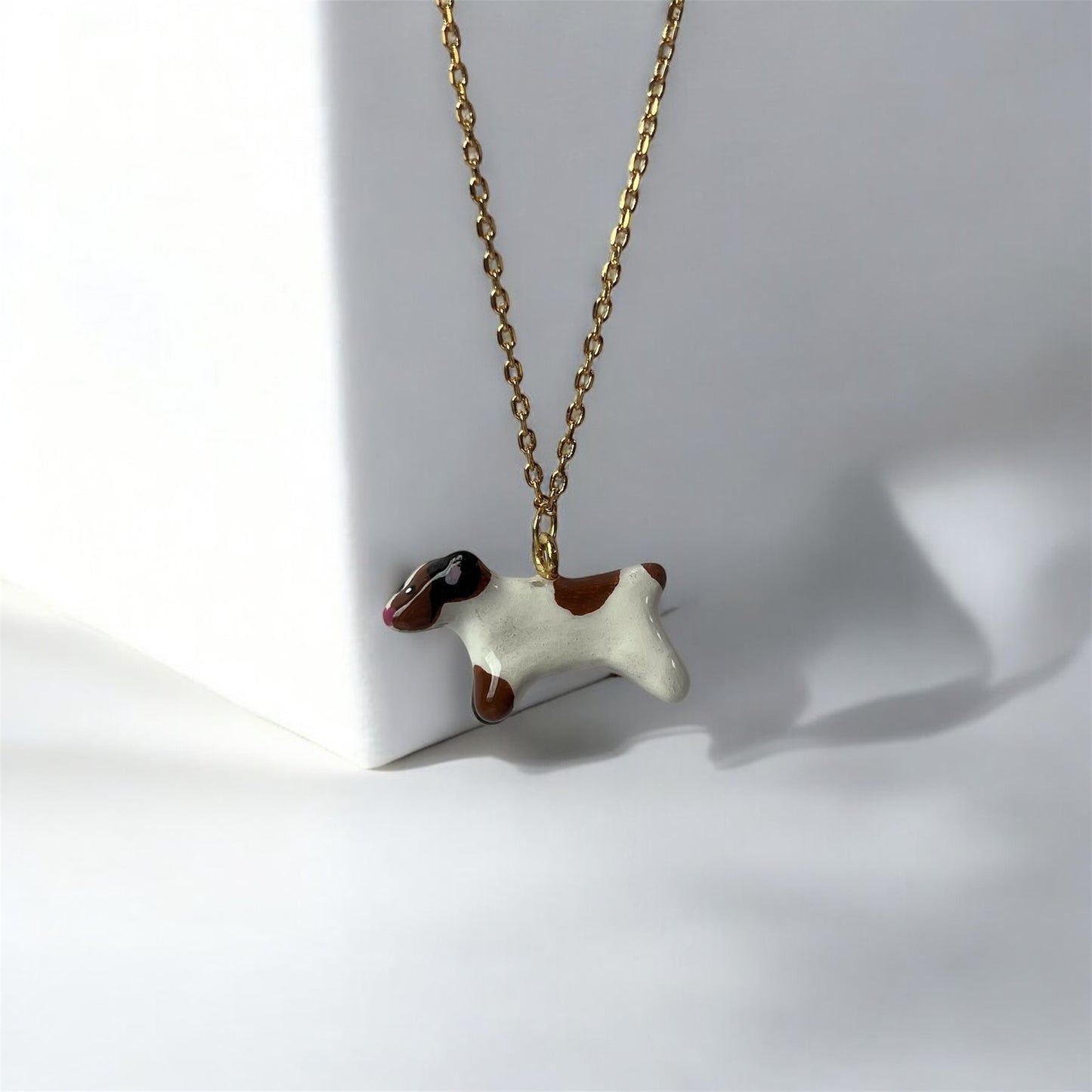 Clay Jack Russell Dog Necklace