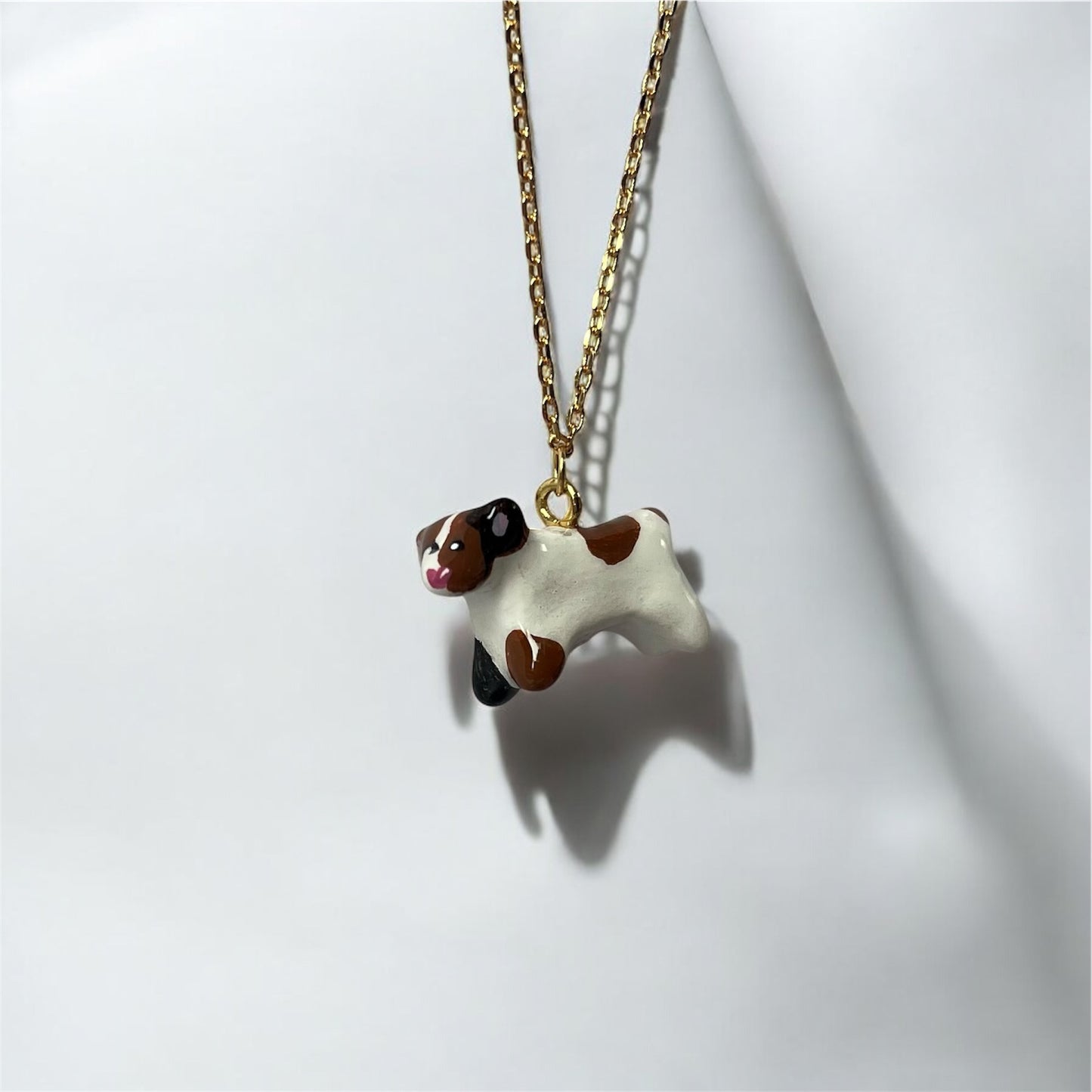 Clay Jack Russell Dog Necklace