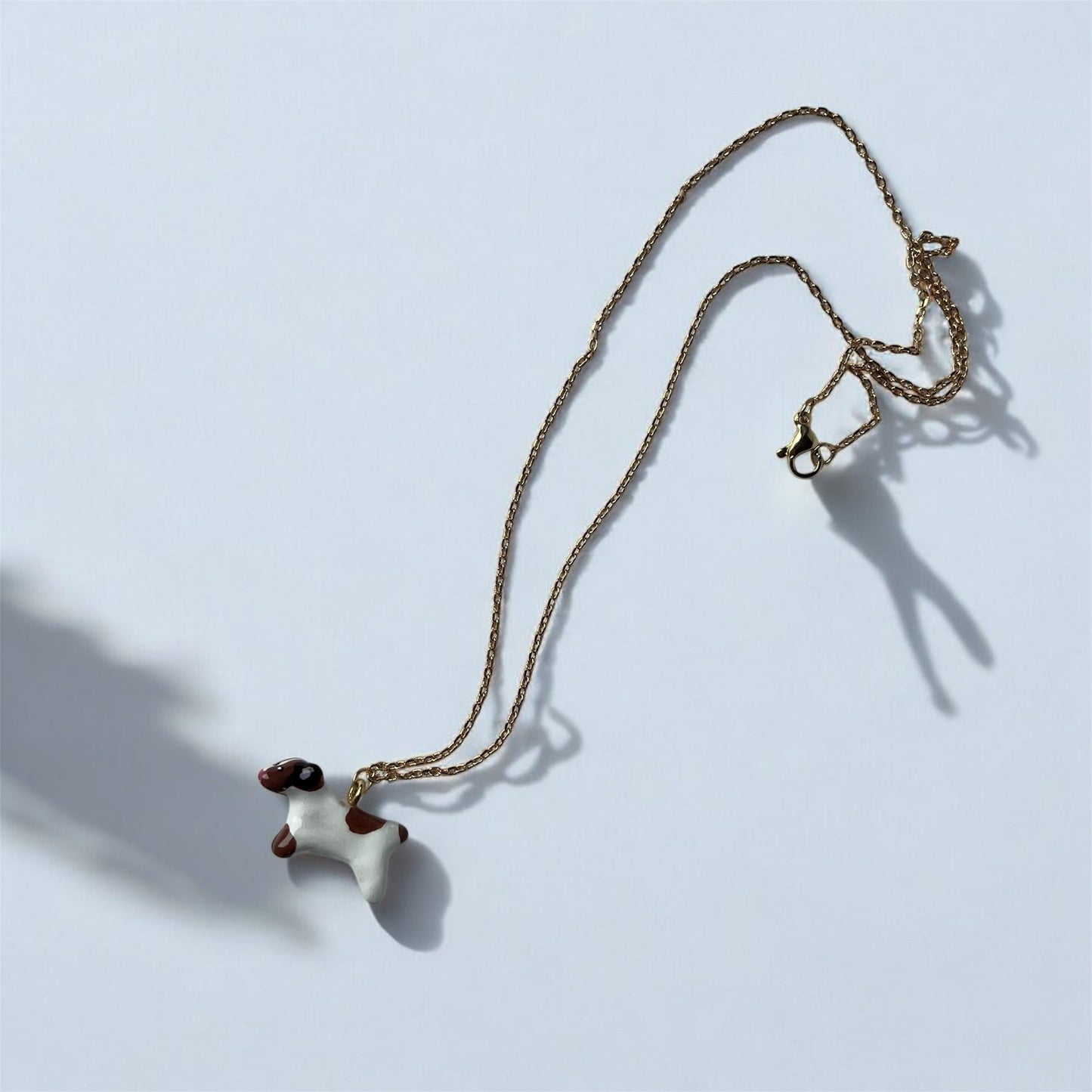 Clay Jack Russell Dog Necklace